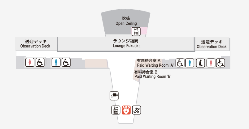 国際線旅客ターミナルビル 4F　フロアマップ